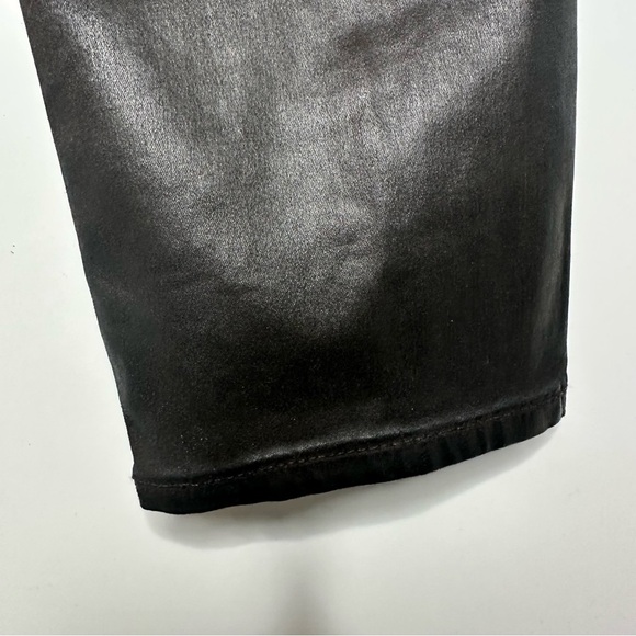 AG Adriano Goldschmied Brown Faux Leather Legging Ankle Pants Size 27 - Picture 7 of 10